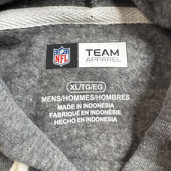 Green Bay Packers Fleece Hoodie Men’s XL Gray Spellout Logo NFL Team Apparel New - Picture 5 of 10